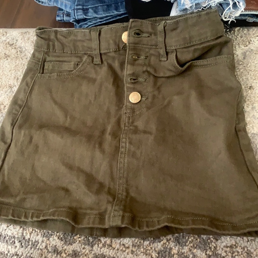 Army Green forever 21 skirt